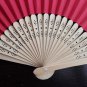 Free Shipping 20Pcs/Lot Plain Red Paper Hand Fans for Wedding 21cm with Organza Gift Bag