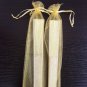 Free Shipping 20Pcs/Lot Plain Yellow Paper Hand Fans for Wedding 21cm with Organza Gift Bag