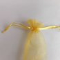 Free Shipping 20Pcs/Lot Plain Yellow Paper Hand Fans for Wedding 21cm with Organza Gift Bag