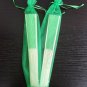 Free Shipping 20Pcs/Lot Plain Green Paper Hand Fans for Wedding 21cm with Organza Gift Bag