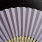 Free Shipping 20Pcs/Lot Plain Purple Paper Hand Fans for Wedding 21cm with Organza Gift Bag