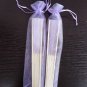 Free Shipping 20Pcs/Lot Plain Purple Paper Hand Fans for Wedding 21cm with Organza Gift Bag