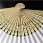 20Pcs/Lot 21cm White Wedding Paper Fans Paper Fans for Party Decorations Personalized Paper Fans