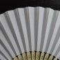 20Pcs/Lot 21cm White Wedding Paper Fans Paper Fans for Party Decorations Personalized Paper Fans
