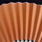 20Pcs/Lot 21cm Orange  Wedding Paper Fans Paper Fans for Party Decorations Personalized Paper Fans