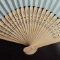 20Pcs/Lot 21cm Baby Blue Wedding Paper Fans Paper Fans for Party Decorations Personalized Paper Fans