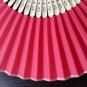 20Pcs/Lot 21cm Red Wedding Paper Fans Paper Fans for Party Decorations Personalized Paper Fans