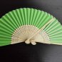 20Pcs/Lot 21cm Green Wedding Paper Fans Paper Fans for Party Decorations Personalized Paper Fans