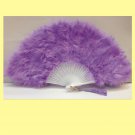 Purple Marabou feather fan costumes Ladies Fancy Dress Wedding party burlesque