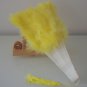 Yellow Marabou feather fan costumes Ladies Fancy Dress Wedding party burlesque