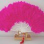 Hotpink  Marabou feather fan costumes Ladies Fancy Dress Wedding party burlesque