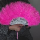 PinkMarabou feather fan costumes Ladies Fancy Dress Wedding party burlesque
