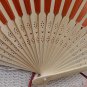 Free Shipping 20Pcs/Lot Plain Orange Silk Hand Fans for Wedding 21cm with Organza Gift Bag