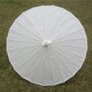 33" Wedding Parasol Photography Prop White Parasol Ceremony Decor Painted Paper Parasol