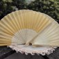 Free Shipping 20Pcs/Lot Plain Yellow Silk Hand Fans for Wedding 21cm with Organza Gift Bag