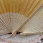 Free Shipping 20Pcs/Lot Plain Yellow Silk Hand Fans for Wedding 21cm with Organza Gift Bag