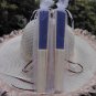 Free Shipping 20Pcs/Lot Plain Dark Blue Silk Hand Fans for Wedding 21cm with Organza Gift Bag