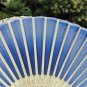 Free Shipping 20Pcs/Lot Plain Dark Blue Silk Hand Fans for Wedding 21cm with Organza Gift Bag