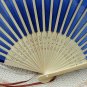Free Shipping 20Pcs/Lot Plain Dark Blue Silk Hand Fans for Wedding 21cm with Organza Gift Bag