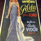 27X40 CLASSIC MOVIE POSTER GILDA SEXY RITA HAYWORTH GLENN FORD QUALITY REPRINT