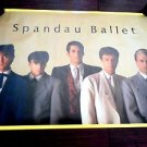 IN SLEEVE 20X28 1984 RARE VINTAGE POSTER ROCK ROLL BAND SPANDAU BALLET FAN CLUB