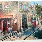 2000 24X30 LITHO ART LITHO PRINT MARK ST JOHN TABLE FOR TWO PARIS CITY SCENE