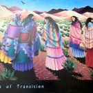 COOL 1993 27X36 ART PRINT POSTER GEISZLER SW INDIAN BLANKETS TRANSITION DESIGNER