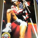 24X36 RARE ROCK ROLL MUISIC POSTER AXEL ROSE GUNS ROSES CONCERT PATRIOTIC PANTS