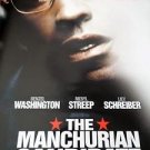 LARGE 2 SIDED MOVIE POSTER MANCHURIAN CANDIDATE DENZEL MERYL STREEP LIEV