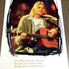 22X31 VERY RARE 1995 FUNKY MUSIC POSTER GRUNGE NIRVANA KURT COBAIN LYRICS DUMB