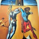 STRIKING 1993 23X31 ART PRINT LITHO SALVADOR DALI POETRY COSMIC ATHLETE FOOTBALL