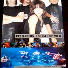 23X33 RECORD STORE PROMO POSTER ROCK ROLL BAND PRETENDERS ISLE OF VIEW