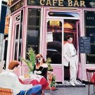 COOL 1991 27X38 SIGNED ART PRINT POSTER MALLETT SIDEWALK CAFE DESIGNER DECORATOR