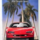 DEALER SHOWROOM BROCHURE 1996 CHEVROLET CAMARO