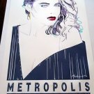 AMZAING EMBOSSED 1991 ART PRINT FOILED SERIOGRAPH DENNIS MUKAI METROPOLIS JULIE