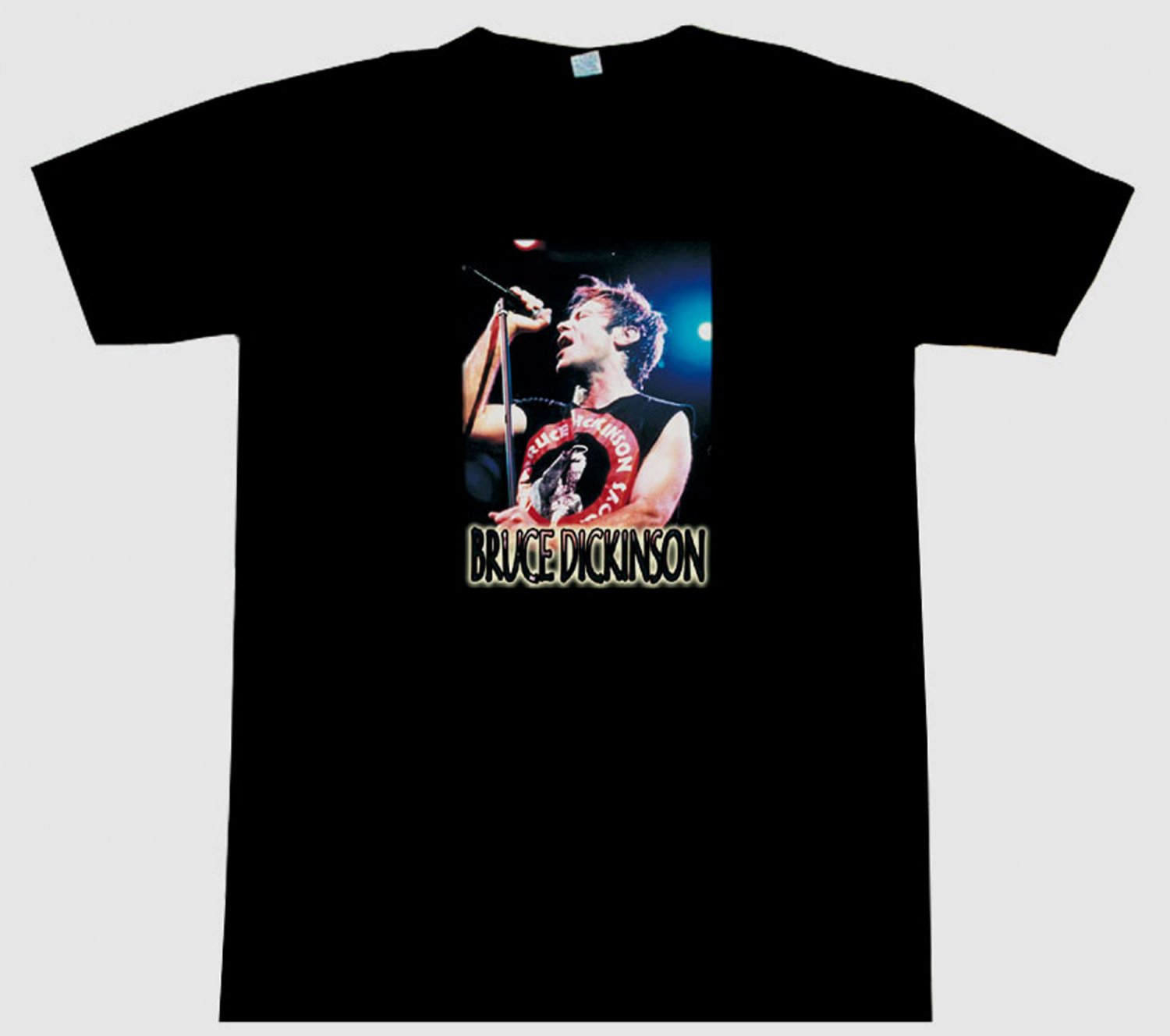 Bruce Dickinson EXCELLENT Tee T-Shirt Iron Maiden