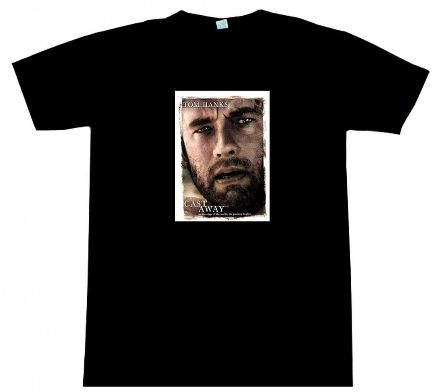Cast Away Tom Hanks Movie Poster T-Shirt BEAUTIFUL!!