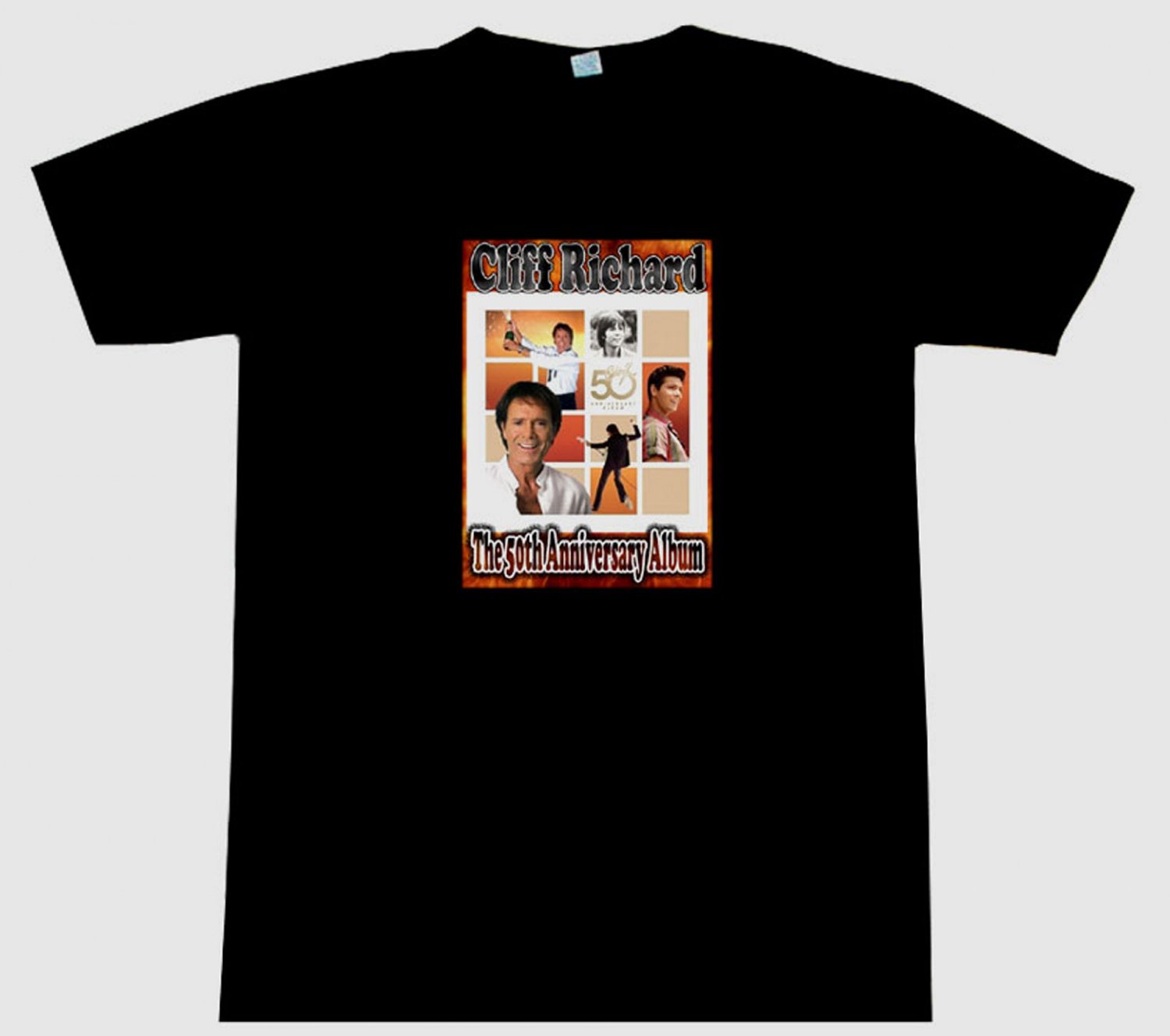 Cliff Richard THE 50th ANNIVERSARY ALBUM Tee T-Shirt