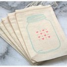 Unbleached Cotton Muslin Drawstring Bags