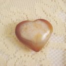 Carved Agate Heart, Carnelian Crazy Lace Chalcedony, 55mm,