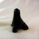 Carved Black Obsidian Seal, From Peru, 2-3/4 Inches High