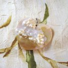 Mother of Pearl Shell Heart Blister Pearl Focal Bead, Hand Crafted 62mm