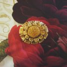 Bone Flower Focal Bead Pendant, Hand Crafted, 45mm