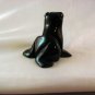 Carved Black Obsidian Frog, Handmade In Peru, 2 Inches