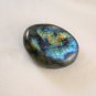 Labradorite Palm Stone Pebble, Tumbled 60mm Polished