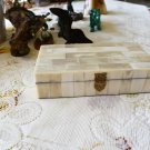 Handmade White Camel Bone Jewelry, Trinket Box 6-1/4 Inch