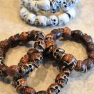 Skull Beads, Brown Acrylic Resin, 15mm Beads, 12 Beads Skull Beads, Brown Acrylic Resin, 15mm Beads, 12 Beads