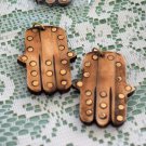 Handmade Bone Hamsa Pendant Focal Bead With Brass Accents, Hand Crafted, 72mm