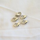 Large Lead Free Pewter Dolphin Lobster Claw Clasp Pack of 5, 19mm