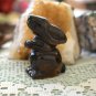 Carved Tigers Eye Rabbit Hand Crafted, 2.25 Inches